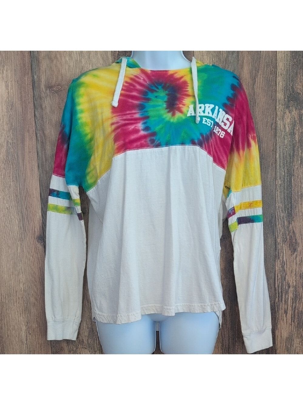 Basix of America Arkansas Tie-Dye Hoodie S                                  D410